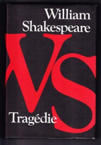 Kniha W. Shakespeara kde má sbírku svých díl